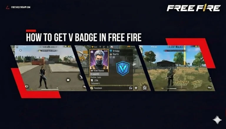 how to get v badge in free fire
